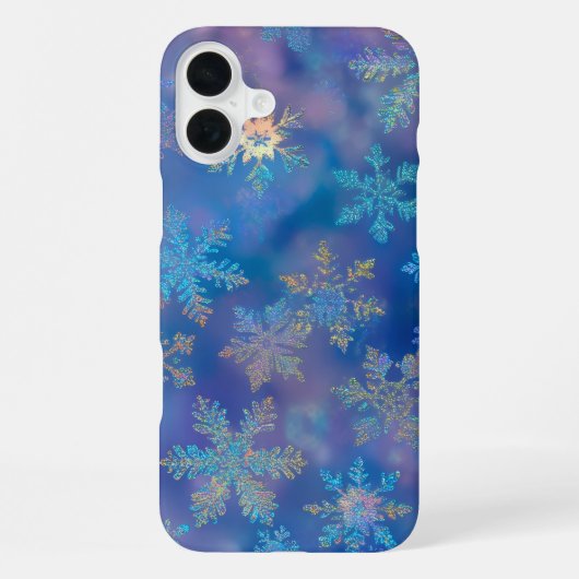 虹色の雪の結晶 iPhoneケース (裏面)