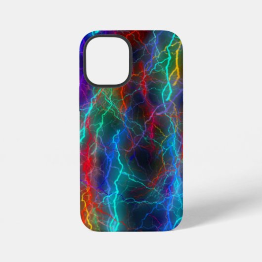 虹色の雷嵐 iPhoneケース (裏面)