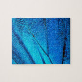 虹色の青い蝶の羽 ジグソーパズル (横)