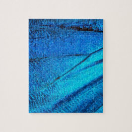 虹色の青い蝶の羽 ジグソーパズル