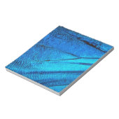 虹色の青い蝶の羽 ノートパッド (回転)