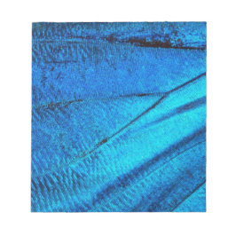 虹色の青い蝶の羽 ノートパッド