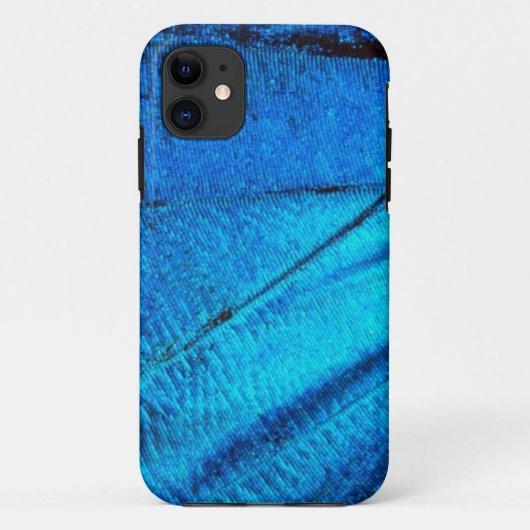 虹色の青い蝶の羽 Case-Mate iPhoneケース (裏面)