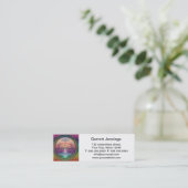 虹色の静けさの生命の樹 スキニー名刺 (スタンド正面)