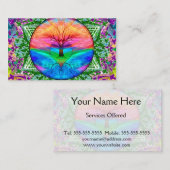 虹色の静まる生命の樹 名刺 (正面/裏面)