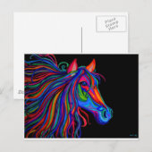 虹色の馬 ポストカード (正面/裏面)