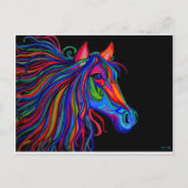 虹色の馬 ポストカード (正面)