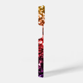 虹色の黄色い赤い紫の輝き iPhoneケース (右側面)