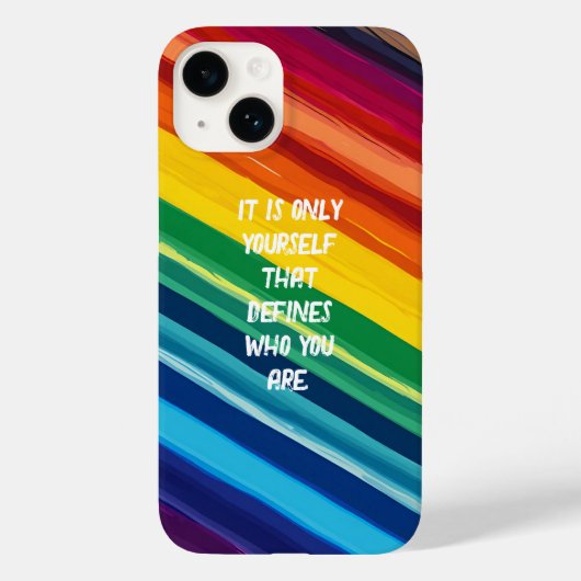 虹色の Case-Mate iPhoneケース (裏面)