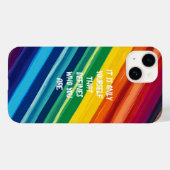 虹色の Case-Mate iPhoneケース (裏面 (横))