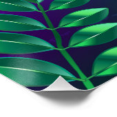 虹色のmardi gras背景とビーズ ポスター (コーナー)