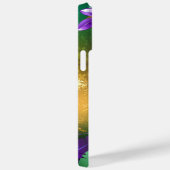 虹色のmardi gras背景とビーズ Case-Mate iPhoneケース (裏面 / 右)