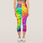 虹色らせん模様 カプリレギンス (裏面)