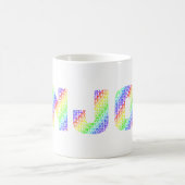 虹色を楽しむ コーヒーマグカップ (中央)