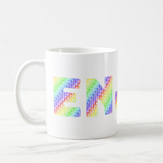 虹色を楽しむ コーヒーマグカップ