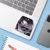 虹色アニメのホラー：液体スマイルモンスター シール (ノートパソコンとiPhone)