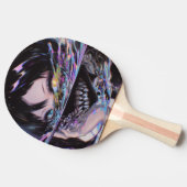 虹色アニメのホラー：液体スマイルモンスター 卓球ラケット (横)