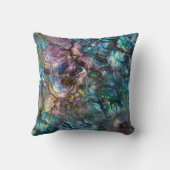 虹色アワビの貝殻 クッション (裏面)