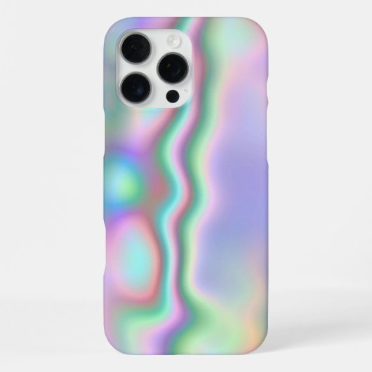 虹色アワビ貝 iPhoneケース (裏面)