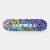 虹色アワロパウアシェル – Skater Not Hater スケートボード (横)