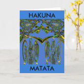 虹色アートプリントウィズゴールデン抽象デザイン カード (黄色い花)