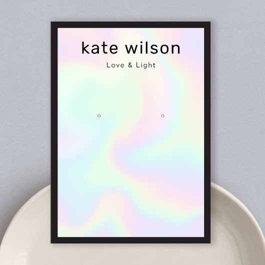 虹色イヤリングディスプレイカード