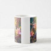 虹色ウィングコッカティエルファンタジー鳥 コーヒーマグカップ (中央)
