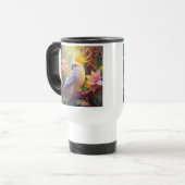 虹色ウィングコッカティエルファンタジー鳥 トラベルマグ (正面左)