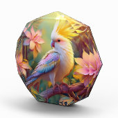 虹色ウィングコッカティエルファンタジー鳥 フォトブロック (右)