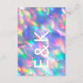 虹色ウルトラモダンモノグラ結婚ム エンクロージャーカード (裏面)