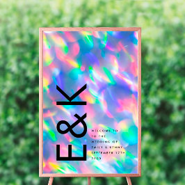 虹色ウルトラモダンモノグラ結婚ム ポスター