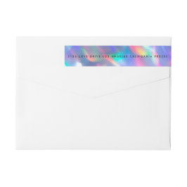 虹色ウルトラモダンモノグラ結婚ム ラップアラウンドラベル