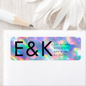 虹色ウルトラモダンモノグラ結婚ム ラベル (インサイチュ)