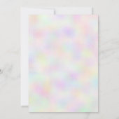 虹色エッフェルタワーパリ金ゴールドシックスウィート16 招待状 (裏面)