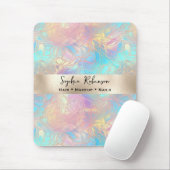 虹色エレガントと真珠箔 マウスパッド (マウス)