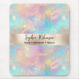 虹色エレガントと真珠箔 マウスパッド