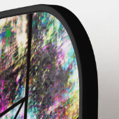 虹色エレガントのガーリーグリッター ピックルボールラケット (左詳細)