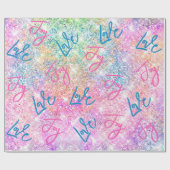 虹色エレガントガーリーグリッター ラッピングペーパー (フラット)