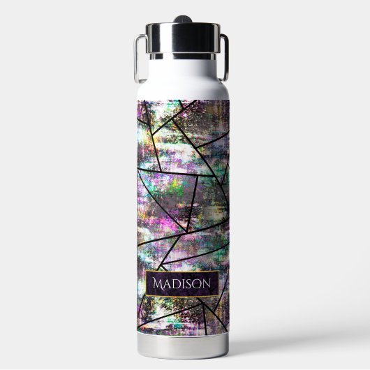 虹色エレガントグリッター ウォーターボトル (正面)