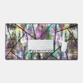 虹色エレガントグリッター デスクマット (キーボード&マウス)