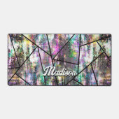 虹色エレガントグリッター デスクマット (正面)