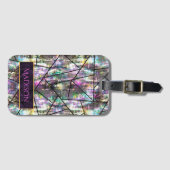 虹色エレガントグリッター ラゲッジタグ (正面横)