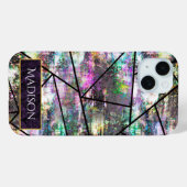 虹色エレガントグリッター Case-Mate iPhoneケース (裏面 (横))