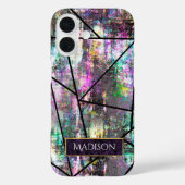 虹色エレガントグリッター Case-Mate iPhoneケース (裏面)