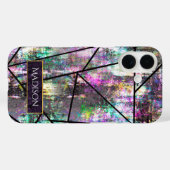 虹色エレガントグリッター Case-Mate iPhoneケース (裏面 (横))