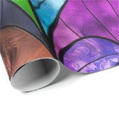 虹色エレガントステンドグラス模様 ラッピングペーパー (ロールコーナー)