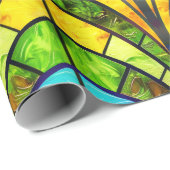 虹色エレガントステンドグラス模様 ラッピングペーパー (ロールコーナー)