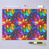 虹色エレガントステンドグラス模様 薄葉紙 (クラフト)