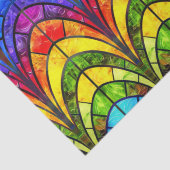虹色エレガントステンドグラス模様 薄葉紙 (詳細)