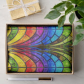 虹色エレガントステンドグラス模様 薄葉紙 (ギフト)